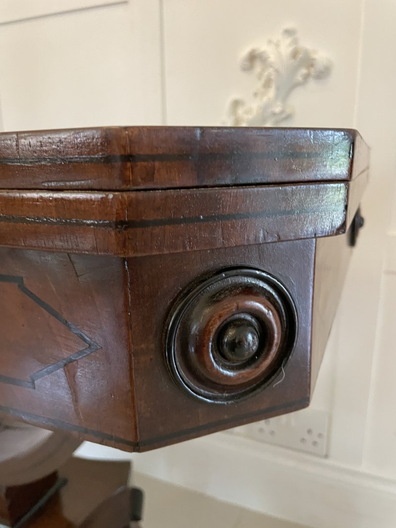 Outstanding Quality Antique Regency Mahogany Card/Console Table - Image 14